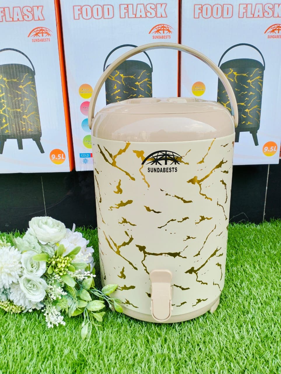 9.5ltr tea urn with marble effect